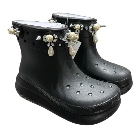 Simone Rocha x crocs Black Mules boots with Platform Sole - Picture 1 of 10